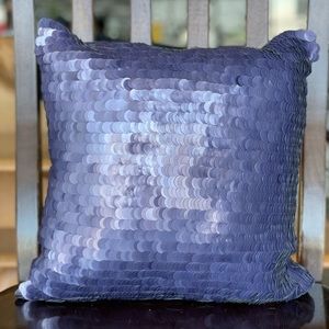 West Elm sequined pillow